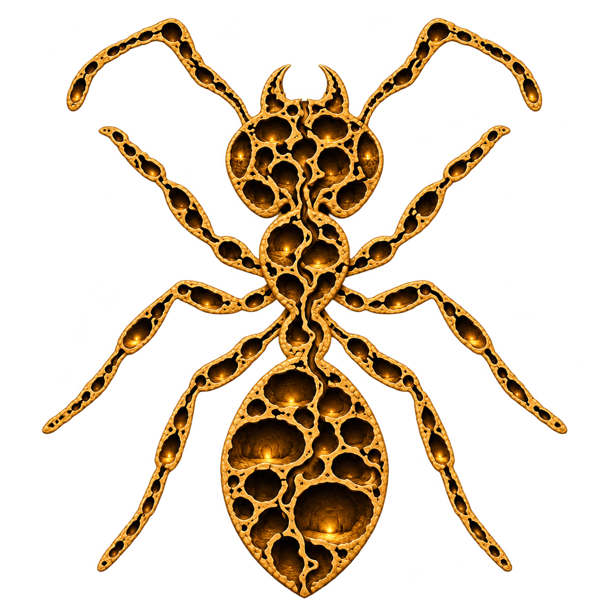 The Colony golden ant logo